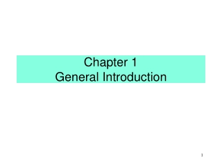 Chapter 1 General Introduction