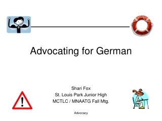 Advocating for German