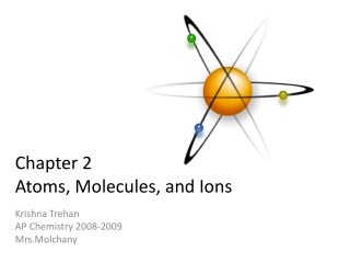 Chapter 2 Atoms, Molecules, and Ions