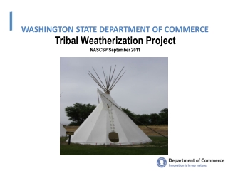 Tribal Weatherization Project NASCSP September 2011