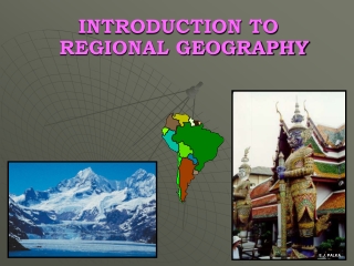 INTRODUCTION TO REGIONAL GEOGRAPHY