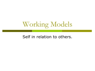 Working Models