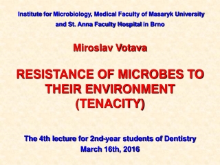 The  4th l ecture  for 2nd-year students of Dentistry March  16th , 2016