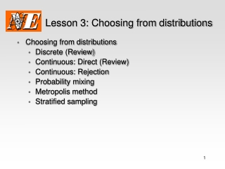 Lesson 3: Choosing from distributions
