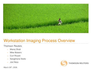 Workstation Imaging Process Overview