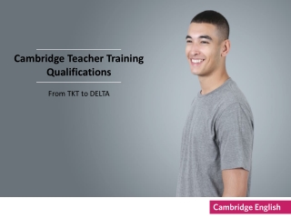 Cambridge Teacher Training Qualifications