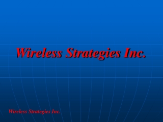 Wireless Strategies Inc.