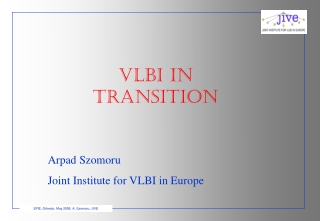 VLBI in Transition