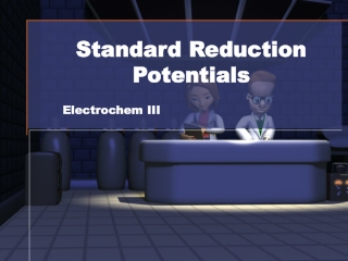 Standard Reduction Potentials