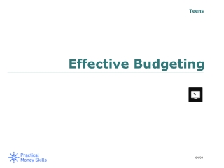 Effective Budgeting