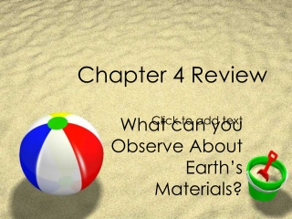 Chapter 4 Review