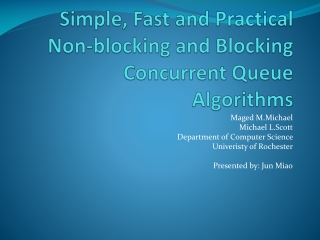 Simple, Fast and Practical Non-blocking and Blocking Concurrent Queue Algorithms