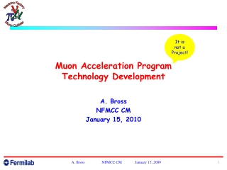 Muon Acceleration Program Technology Development