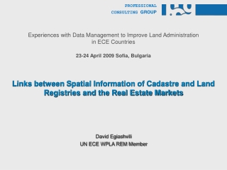 Links between Spatial Information of Cadastre and Land Registries and the Real Estate Markets