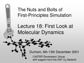 The Nuts and Bolts of  First-Principles Simulation