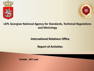 International Relations Office  Report of Activities