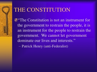 THE CONSTITUTION