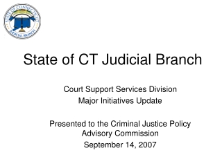 State of CT Judicial Branch