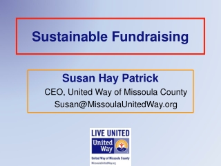 Sustainable Fundraising