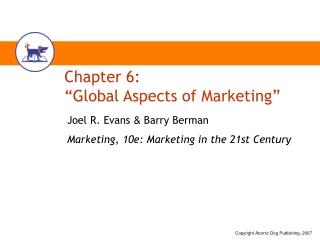 Chapter 6: “Global Aspects of Marketing”