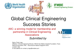 AIIC: a winning model for membership and partnership in Clinical Engineering Associations