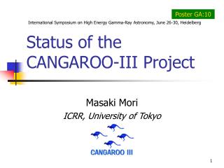 Status of the CANGAROO-III Project