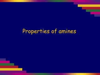 Properties of amines