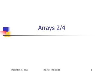 Arrays 2/4