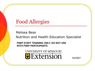 Food Allergies