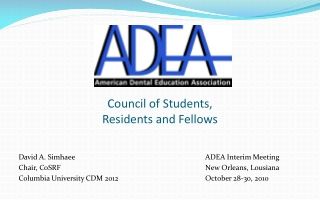 Council of Students,  Residents and Fellows