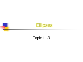 Ellipses