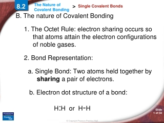 Single Covalent Bonds