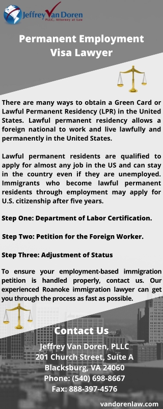 Permanent Employment Visa Lawyer