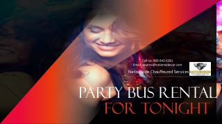 Party Bus Rental Tonight