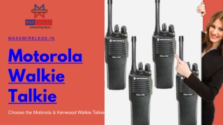 Motorola Walky Talky - Maxx Wireless