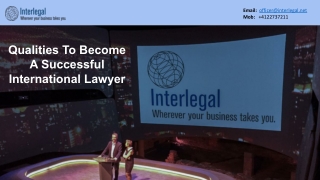 What Are The Qualities to become a successful international lawyer?