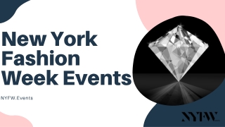 New York Fashion Week Events