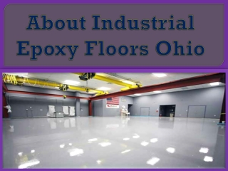 About Industrial Epoxy Floors Ohio