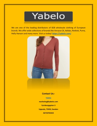 Fashion Wholesale Europe - Yabelo