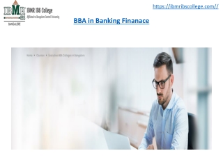 BBA in Banking and Finance Colleges - IBMR IBS