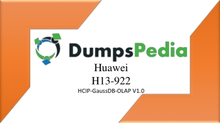 H13-922 Dumps