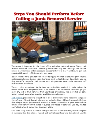 Junk removal service near me