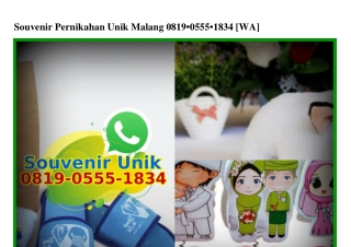 Souvenir Pernikahan Unik Malang O819.O555.1834[wa]