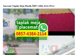 Souvenir Taplak Meja Plastik 0857_4384_2114[wa]