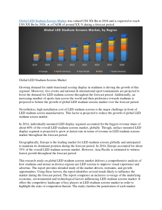 Global LED Stadium Screens Market