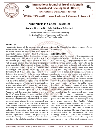 Nanorobots in Cancer Treatment