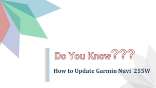 How to Update Garmin Nuvi 255W - Garmin Map Update