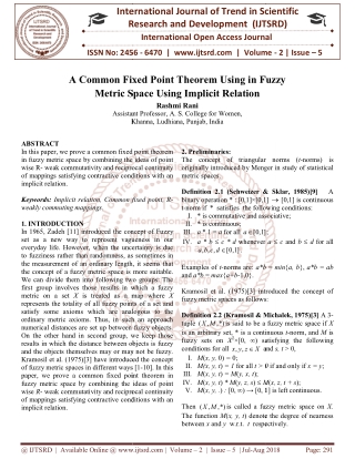 A Common Fixed Point Theorem Using in Fuzzy Metric Space Using Implicit Relation