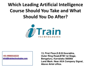 Artificial Intelligence Training in Bangalore, BTM | AI Training courses in BTM Layout
