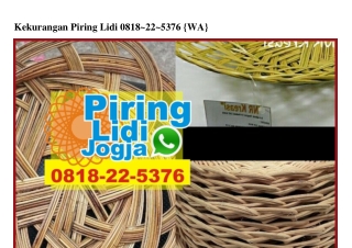 Kekurangan Piring Lidi Ö818~22~5376[wa]